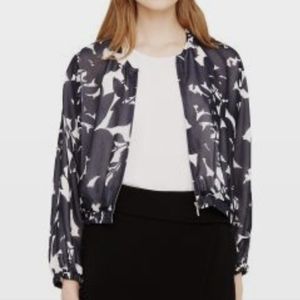 Club Monaco Marles Silk Bomber Jacket (S)